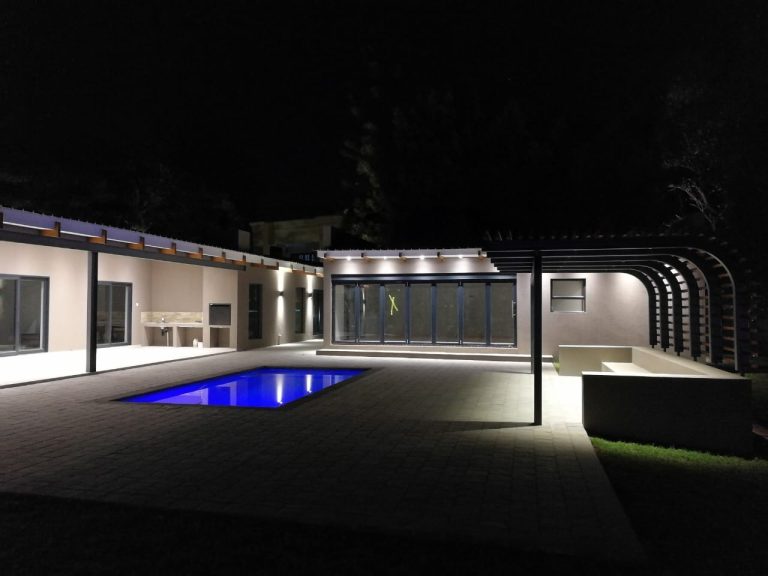 House Refurbishment -After - Pool Area night